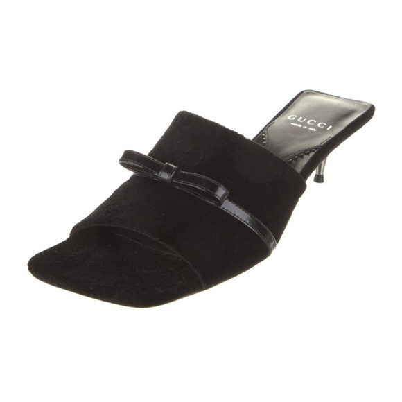 Gucci Velvet Mules - Picture 1 of 5